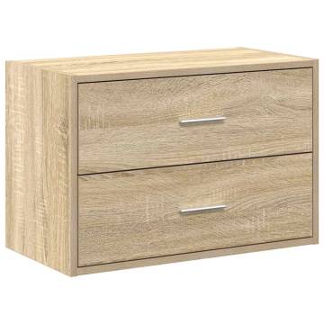 Cabinet with 2 Drawers in Sonoma Oak - Versatile Storage Solution