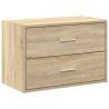 Cabinet with 2 Drawers in Sonoma Oak - Versatile Storage Solution