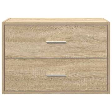 Cabinet with 2 Drawers in Sonoma Oak - Versatile Storage Solution