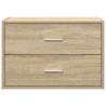 Cabinet with 2 Drawers in Sonoma Oak - Versatile Storage Solution