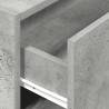 Concrete Grey Cabinet with 2 Drawers - Stylish Storage Solution