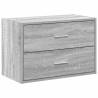 Cabinet with 2 Drawers Grey Sonoma | Durable Storage Solution