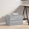 Cabinet with 2 Drawers Grey Sonoma | Durable Storage Solution