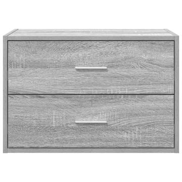 Cabinet with 2 Drawers Grey Sonoma | Durable Storage Solution