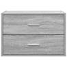 Cabinet with 2 Drawers Grey Sonoma | Durable Storage Solution