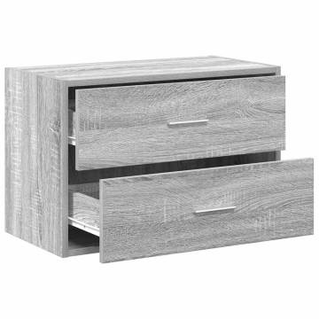 Cabinet with 2 Drawers Grey Sonoma | Durable Storage Solution