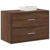  Cabinet with 2 Drawers Brown Oak 60x31x40 cm Engineered Wood Colour brown oak Quantity in Package 1 