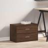 Brown Oak 2-Drawer Cabinet | Stylish Storage Solution