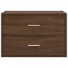 Brown Oak 2-Drawer Cabinet | Stylish Storage Solution