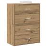  Cabinets with 2 Drawers 2 pcs Artisan Oak 60x31x40 cm Engineered Wood Colour artisan oak Quantity in Package 2 