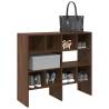 Stackable Shoe Racks - 2 pcs Brown Oak | HipoMarket UK