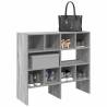 Stackable Shoe Racks 2 pcs Grey Sonoma - Stylish Storage