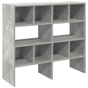 Shoe Racks 2 pcs Stackable Concrete Grey – Stylish Storage