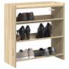 Shoe Rack Sonoma Oak 60x25x62 cm | Durable Wood Storage