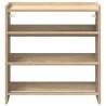 Shoe Rack Sonoma Oak 60x25x62 cm | Durable Wood Storage