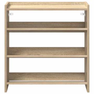 Shoe Rack Sonoma Oak 60x25x62 cm | Durable Wood Storage