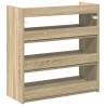 Shoe Rack Sonoma Oak 60x25x62 cm | Durable Wood Storage