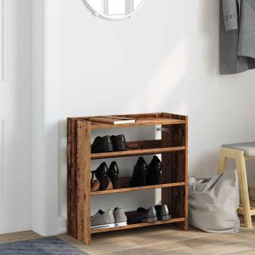 Shoe Rack Old Wood 60x25x62 cm - Stylish Storage Solution