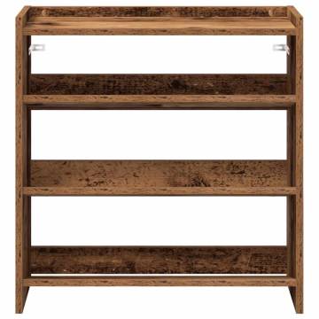 Shoe Rack Old Wood 60x25x62 cm - Stylish Storage Solution