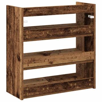 Shoe Rack Old Wood 60x25x62 cm - Stylish Storage Solution