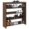  Shoe Rack Brown Oak 80x25x81 cm Engineered Wood Colour brown oak Quantity in Package 1 Height 81 cm Width 80 cm 