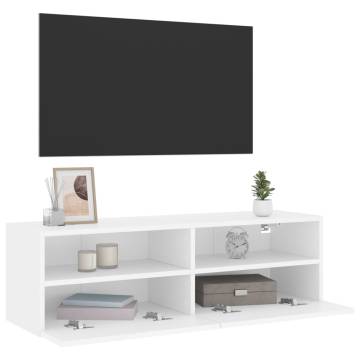 White TV Wall Cabinet 100x30x30 cm | Space-Saving Design