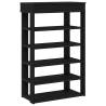 Shoe Rack Black 60x30x98 cm | Durable Engineered Wood