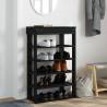 Shoe Rack Black 60x30x98 cm | Durable Engineered Wood