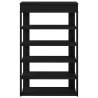 Shoe Rack Black 60x30x98 cm | Durable Engineered Wood