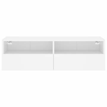 White TV Wall Cabinet 100x30x30 cm | Space-Saving Design