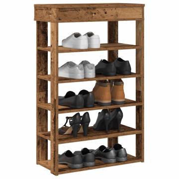 Shoe Rack Old Wood 60x30x98 cm - Stylish Storage Solution