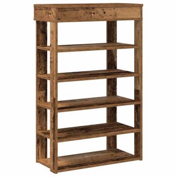 Shoe Rack Old Wood 60x30x98 cm - Stylish Storage Solution