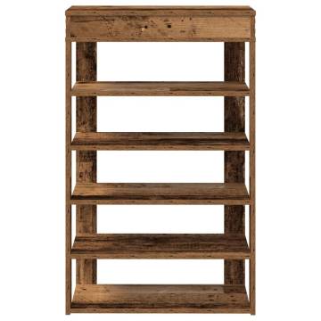 Shoe Rack Old Wood 60x30x98 cm - Stylish Storage Solution