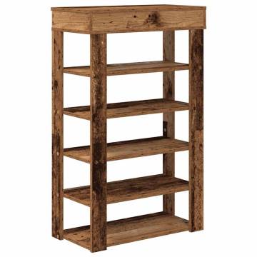 Shoe Rack Old Wood 60x30x98 cm - Stylish Storage Solution