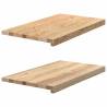  Window Sills 2 pcs Untreated 70x40x2 cm Solid Wood Oak Colour natural Size 70 x 40 x 2 cm Quantity in Package 1 