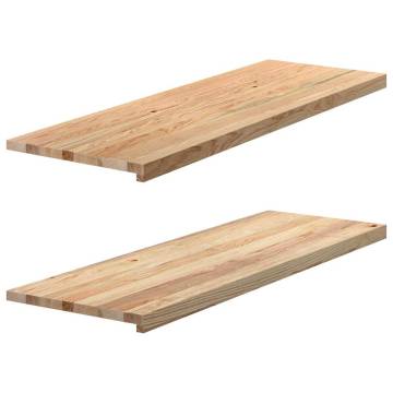 Untreated Oak Window Sills - 120x40 cm (2 pcs) | HipoMarket