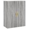 Stylish Highboard Grey Sonoma - Durable Engineered Wood