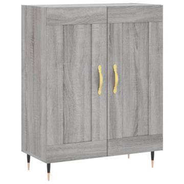 Stylish Highboard Grey Sonoma - Durable Engineered Wood