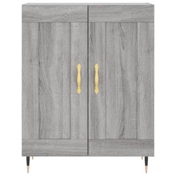 Stylish Highboard Grey Sonoma - Durable Engineered Wood