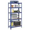  5-Layer Storage Shelf Blue Steel&Engineered Wood Colour blue Size 90 x 40 x 180 cm Quantity in Package 1 Amount 