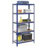  5-Layer Storage Shelf Blue Steel&Engineered Wood Colour blue Size 100 x 50 x 198 cm Quantity in Package 1 Amount 