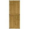 Barn Door CORONA 80x210 cm Solid Wood Pine - Space-Saving Design