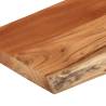 Wall Shelf 80x30x3.8 cm - Solid Acacia Wood Live Edge Design