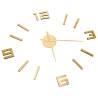 3D Wall Clock Modern Design Gold 100 cm XXL - Hipomarket