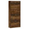 Shoe Cabinet Smoked Oak - Stylish Storage Solution | Hipo Market