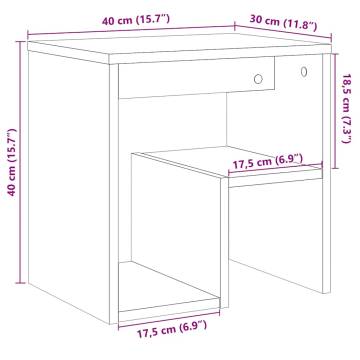 Elegant Old Wood Bedside Cabinet - Sustainable & Versatile