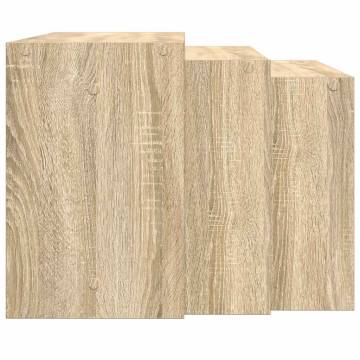 Nesting Tables 3 pcs Sonoma Oak - Stylish & Practical Design