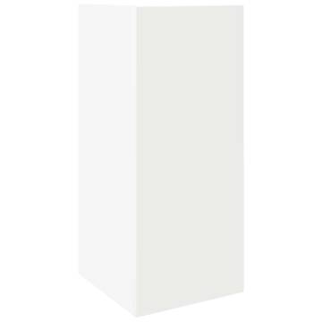 Stylish White Side Table with Shelf - 25.5x27x60 cm