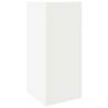 Stylish White Side Table with Shelf - 25.5x27x60 cm