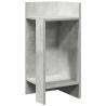 Stylish Side Tables (2 pcs) with Shelf - Concrete Grey